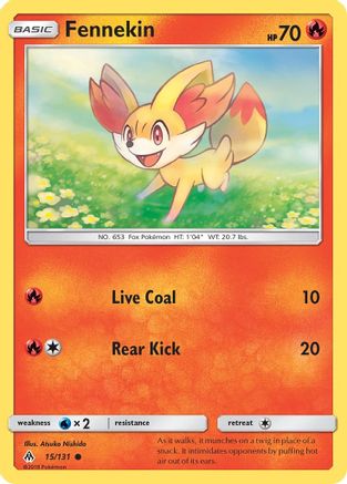 Fennekin (15/131) [Sun & Moon: Forbidden Light] | Silver Goblin