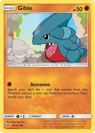 Gible (60/131) [Sun & Moon: Forbidden Light] | Silver Goblin