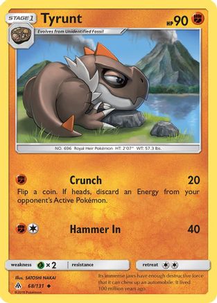 Tyrunt (68/131) [Sun & Moon: Forbidden Light] | Silver Goblin