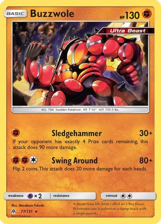 Buzzwole (77/131) [Sun & Moon: Forbidden Light] | Silver Goblin