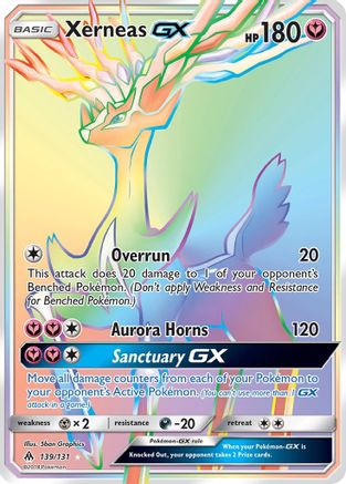 Xerneas GX (139/131) [Sun & Moon: Forbidden Light] | Silver Goblin