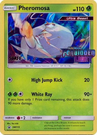 Pheromosa (SM115) (Staff Prerelease Promo) [Sun & Moon: Black Star Promos]