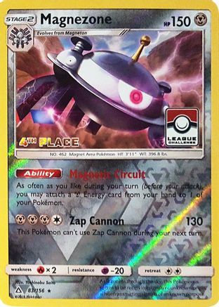 Magnezone (83/156) (League Promo 4th Place) [Sun & Moon: Ultra Prism] | Silver Goblin