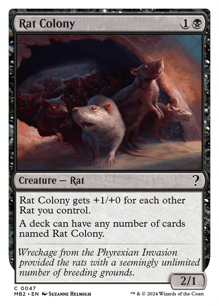 Rat Colony (White Border) [Mystery Booster 2] | Silver Goblin