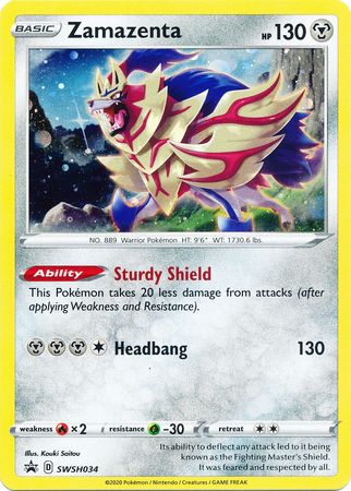 Zamazenta (SWSH034) [Sword & Shield: Black Star Promos] | Silver Goblin