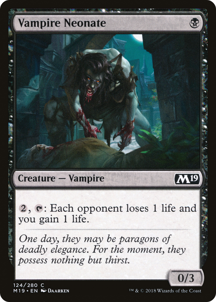 Vampire Neonate [Core Set 2019] | Silver Goblin