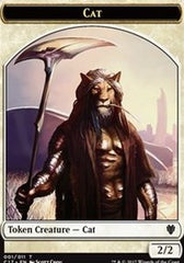 Cat // Cat Warrior Double-Sided Token [Commander 2017 Tokens] | Silver Goblin