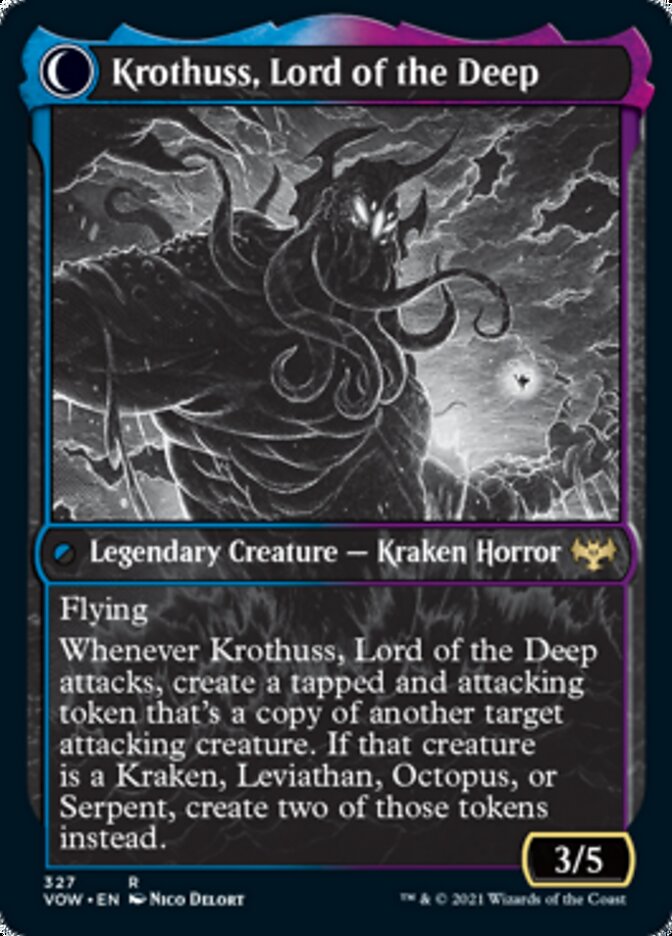 Runo Stromkirk // Krothuss, Lord of the Deep (Showcase Eternal Night) [Innistrad: Crimson Vow] | Silver Goblin