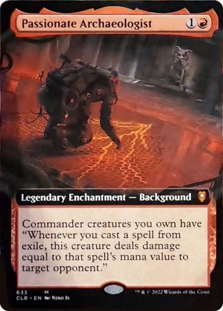 Passionate Archaeologist (Extended Art) [Commander Legends: Battle for Baldur's Gate] | Silver Goblin