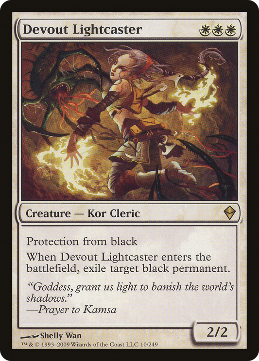 Devout Lightcaster [Zendikar] Foil