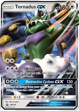 Tornadus GX (SM134) [Sun & Moon: Black Star Promos] | Silver Goblin