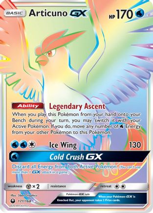 Articuno GX (171/168) [Sun & Moon: Celestial Storm] | Silver Goblin