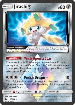 Jirachi (97/168) (Prism Star) [Sun & Moon: Celestial Storm]