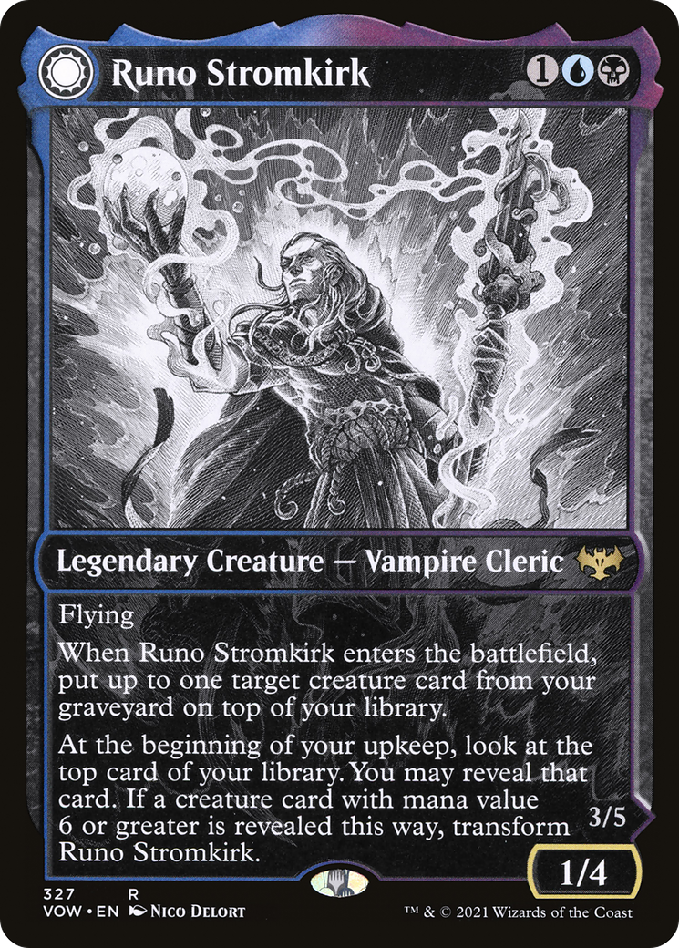 Runo Stromkirk // Krothuss, Lord of the Deep (Showcase Eternal Night) [Innistrad: Crimson Vow] | Silver Goblin