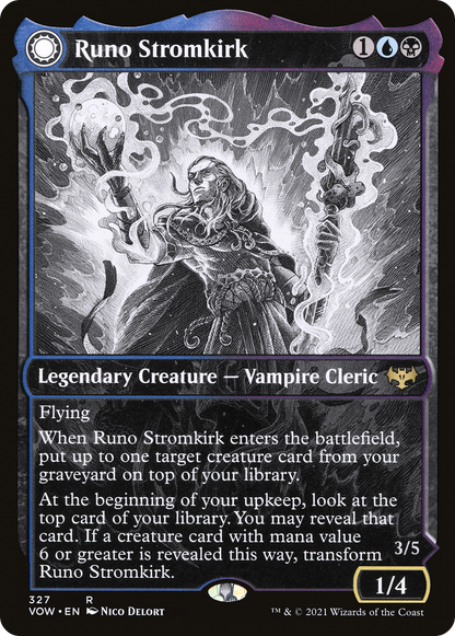 Runo Stromkirk // Krothuss, Lord of the Deep (Showcase Eternal Night) [Innistrad: Crimson Vow]