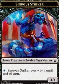 Sinuous Striker // Zombie Double-Sided Token [Hour of Devastation Tokens] | Silver Goblin