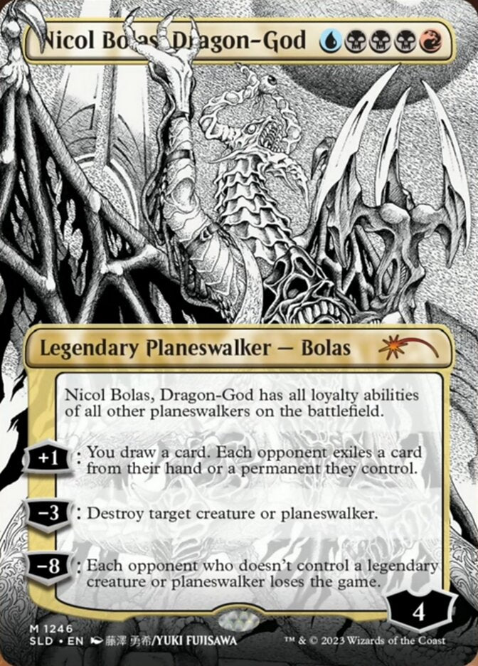 Nicol Bolas, Dragon-God (Borderless) [Secret Lair Drop Series] | Silver Goblin