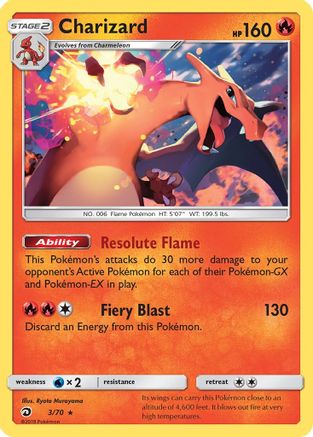 Charizard (3/70) [Sun & Moon: Dragon Majesty] | Silver Goblin