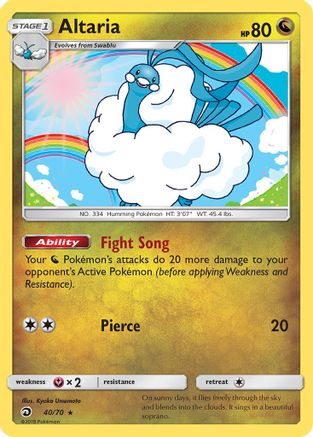 Altaria (40/70) [Sun & Moon: Dragon Majesty] | Silver Goblin