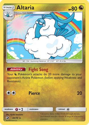 Altaria (40) Reverse Holofoil - Dragon Majesty