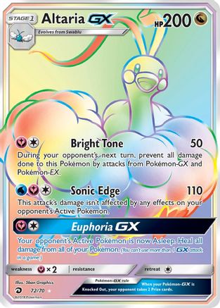 Altaria GX (Secret) (72) Holofoil - Dragon Majesty