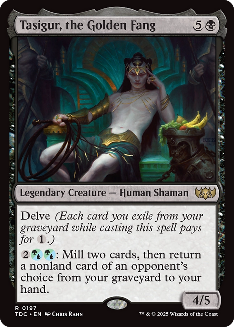 Tasigur, the Golden Fang (197) - Commander: Tarkir: Dragonstorm
