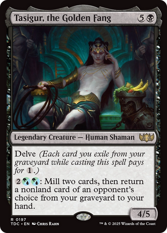 Tasigur, the Golden Fang (197) - Commander: Tarkir: Dragonstorm