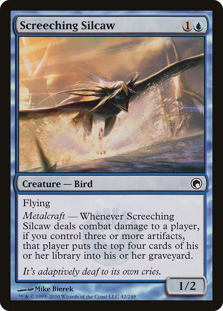 Screeching Silcaw [Scars of Mirrodin] | Silver Goblin