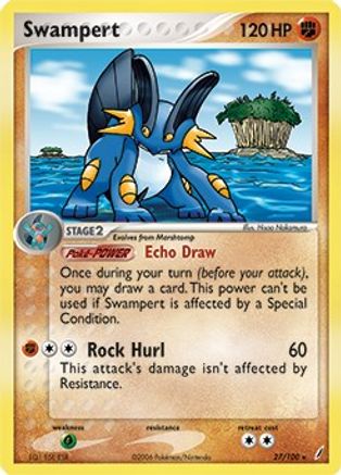 Swampert (27/100) (Theme Deck Exclusive) [EX: Crystal Guardians] | Silver Goblin