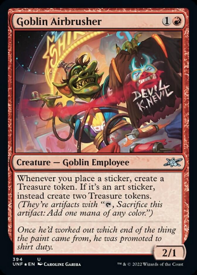 Goblin Airbrusher (Galaxy Foil) [Unfinity] | Silver Goblin