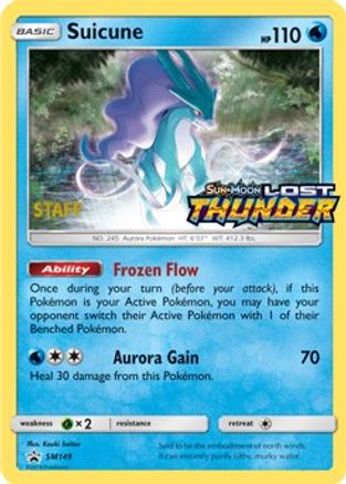 Suicune (SM149) (Staff Prerelease Promo) [Sun & Moon: Black Star Promos] | Silver Goblin