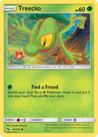 Treecko (20/214) [Sun & Moon: Lost Thunder] | Silver Goblin