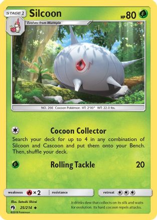 Silcoon (25/214) [Sun & Moon: Lost Thunder] | Silver Goblin