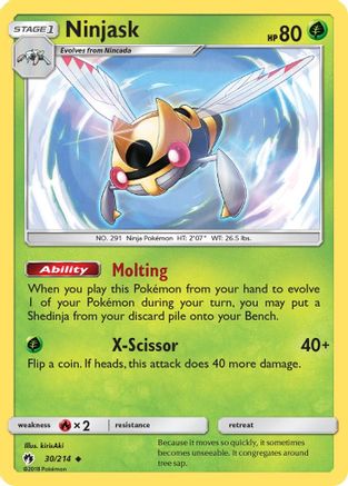 Ninjask (30/214) [Sun & Moon: Lost Thunder]