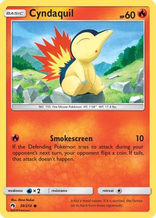 Cyndaquil (39/214) [Sun & Moon: Lost Thunder] | Silver Goblin