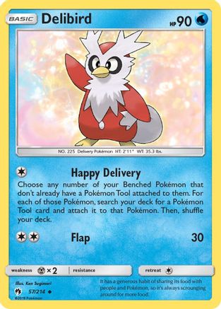 Delibird (57/214) [Sun & Moon: Lost Thunder] | Silver Goblin