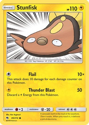 Stunfisk (83/214) [Sun & Moon: Lost Thunder] | Silver Goblin