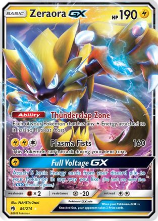 Zeraora GX (86/214) [Sun & Moon: Lost Thunder] | Silver Goblin