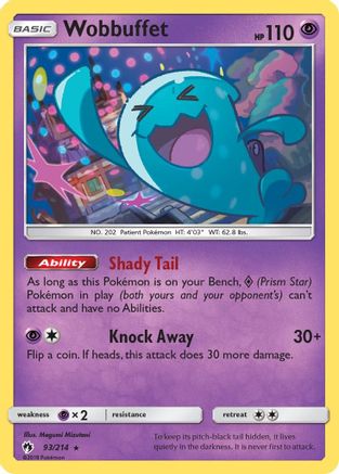 Wobbuffet (93/214) [Sun & Moon: Lost Thunder] | Silver Goblin