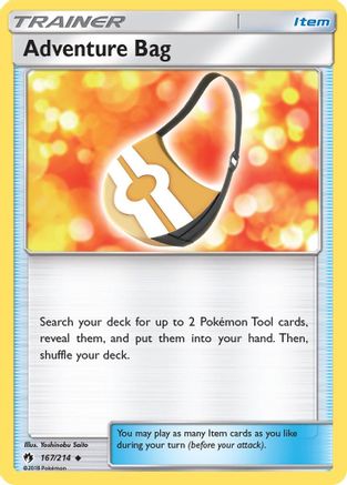 Adventure Bag (167) Reverse Holofoil - SM  Lost Thunder