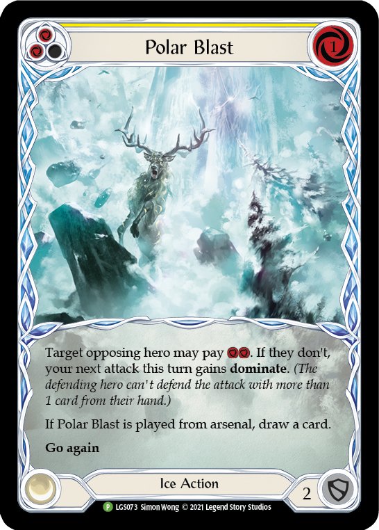 Polar Blast (Yellow) [LGS073] (Promo)  Rainbow Foil | Silver Goblin