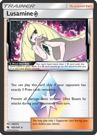 Lusamine (182/214) (Prism Star) [Sun & Moon: Lost Thunder] | Silver Goblin