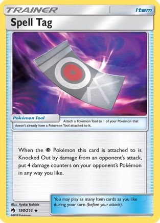 Spell Tag (190/214) [Sun & Moon: Lost Thunder] | Silver Goblin