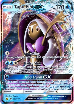 Tapu Fini GX (39a/147) [Alternate Art Promos] | Silver Goblin