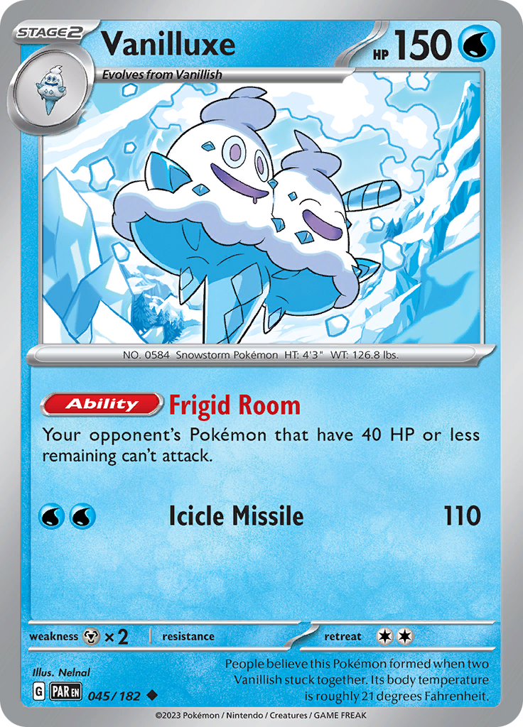 Vanilluxe (045/182) [Scarlet & Violet: Paradox Rift] | Silver Goblin