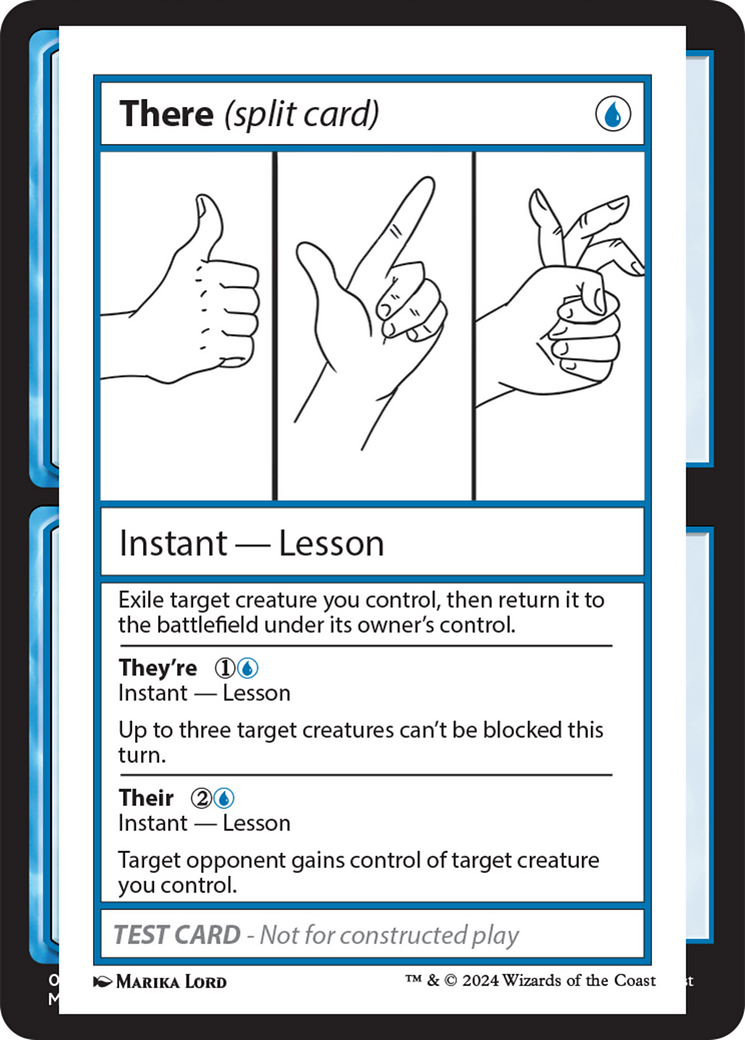 There (Split Card) [Mystery Booster 2 Playtest Cards] | Silver Goblin