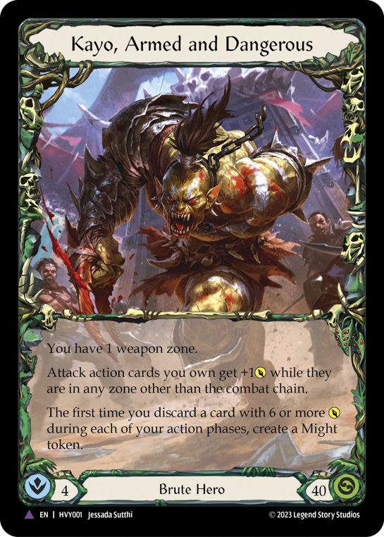 Kayo, Armed and Dangerous (Marvel) (HVY001) Cold Foil - Heavy Hitters
