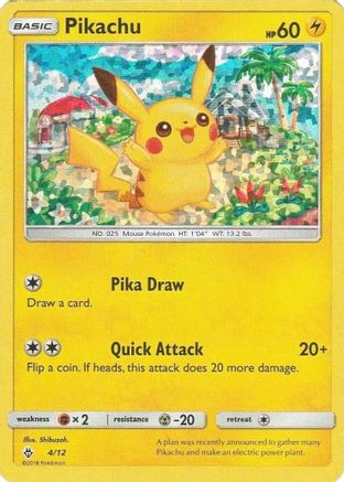 Pikachu (4/12) [McDonald's Promos: 2018 Collection] | Silver Goblin