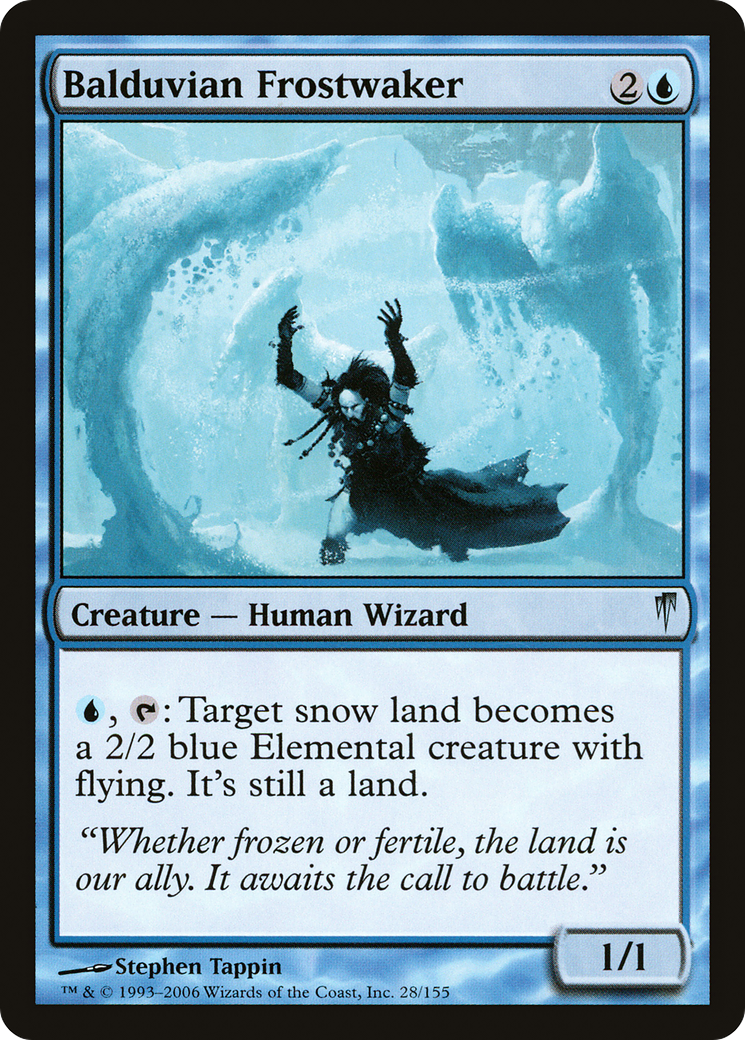 Balduvian Frostwaker [Coldsnap] Foil