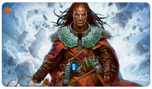 Commander 2019 Playmat Sevinne, the Chronolasm-Silver Goblin